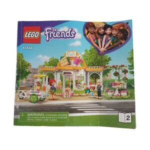 41444 Friends Heartlake City Organic Cafe Book 2 LEGO Build Manual Replacement